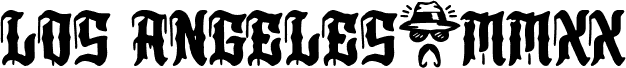 Preview of the Los Angeles+MMXX font