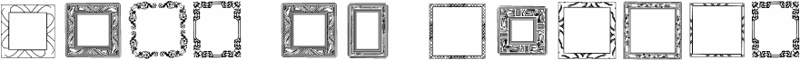 Podgląd czcionki Lots of Frames
