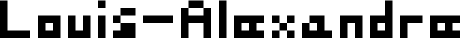 Preview of the Louis-Alexandre Regular font
