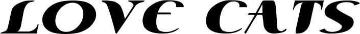 Love Cats Italic