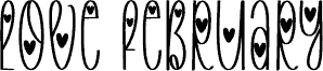 معاينة خط Love February