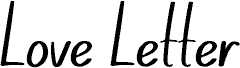 Love Letter Schriftart