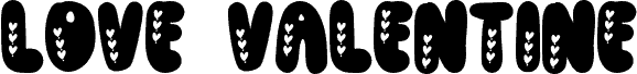 Love valentine 字体