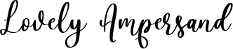 Lovely Ampersand