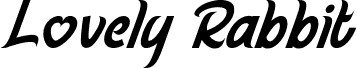 Lovely Rabbit Demo Italic