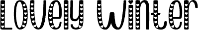 Lovely Winter 字体