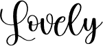 Preview of the Lovely font
