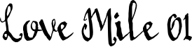 LoveMile01-Script font