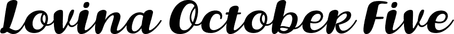 Lovina October Five Italic