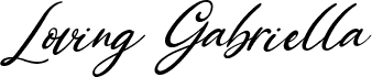 Loving Gabriella Italic