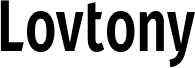 Podgląd czcionki Lovtony Sans