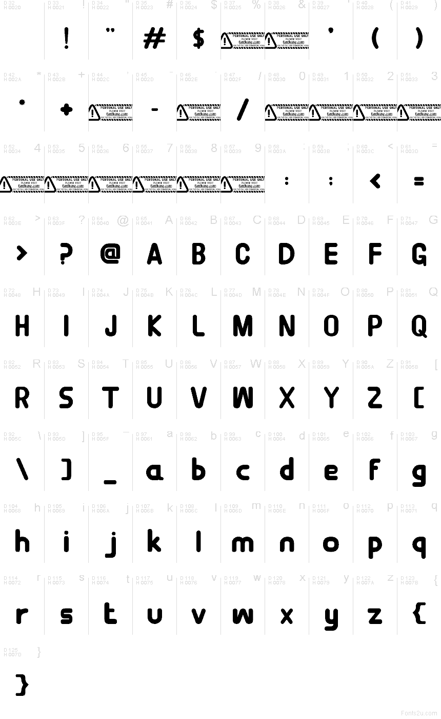Latin de base - Table de caractères