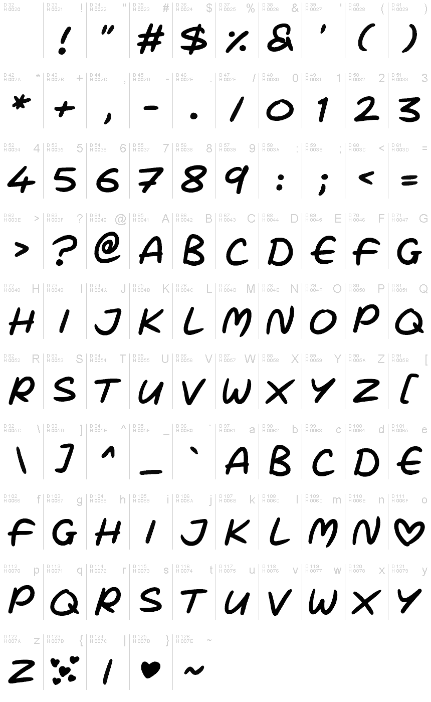 Love Marker font | Fonts2u.com