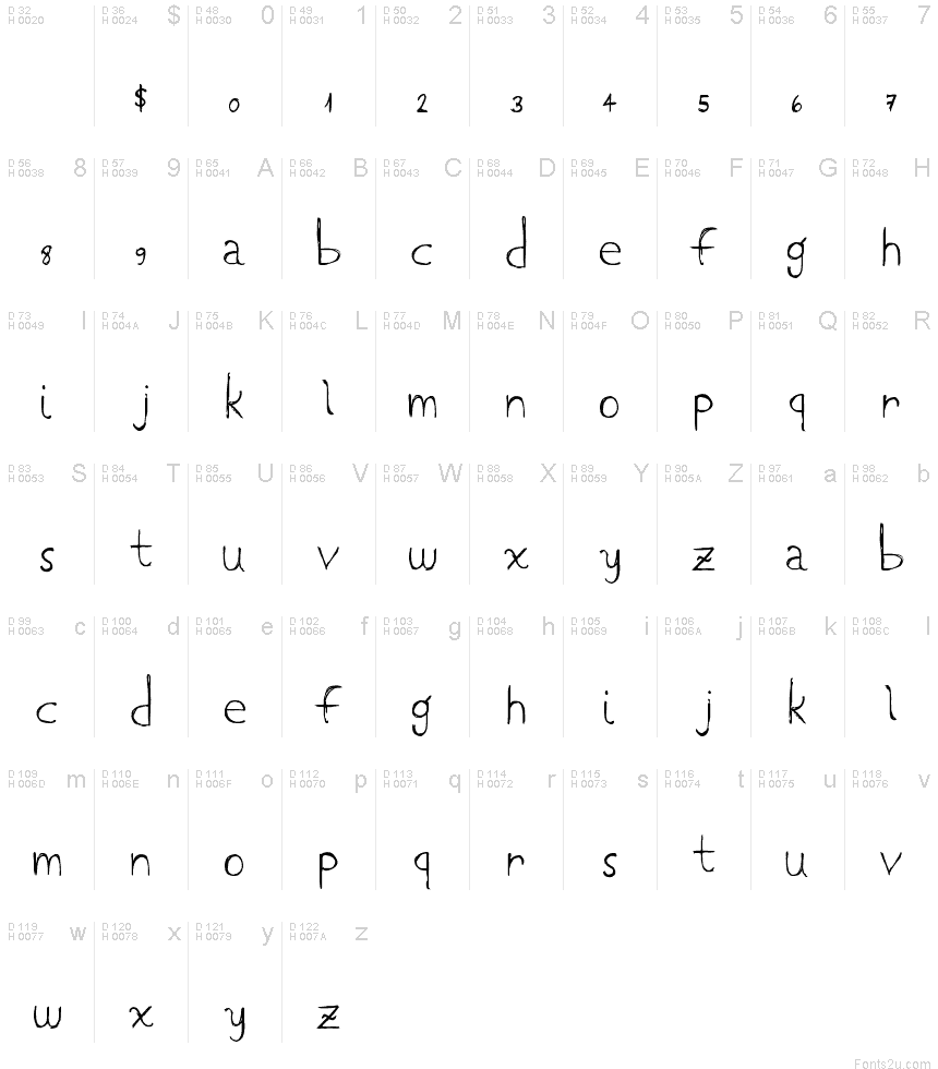 LowCase font | Fonts2u.com