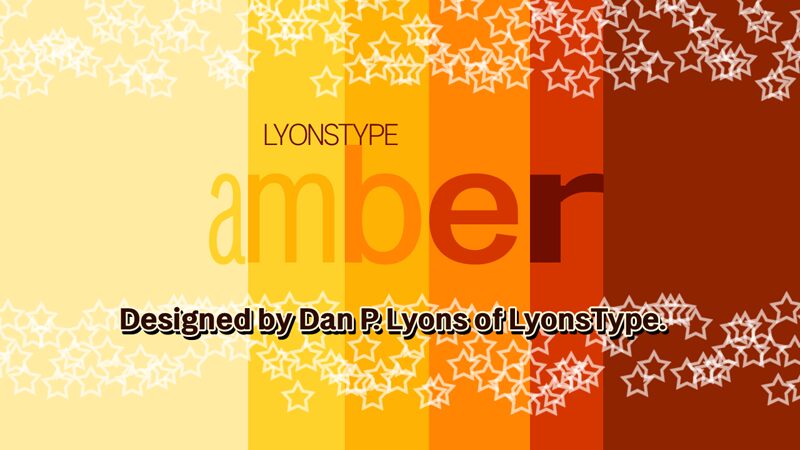 LT Amber الخط