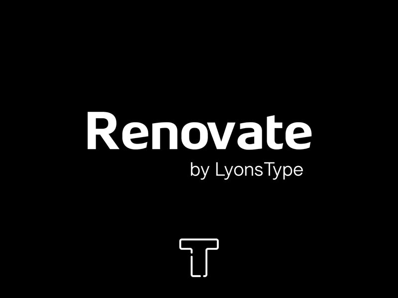 LT Renovate Carattere