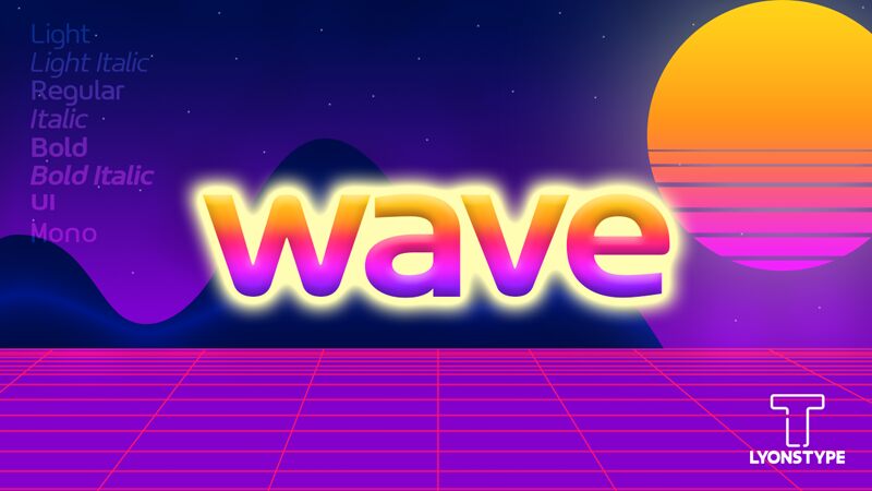 LT Wave Font