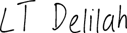 LT Delilah Regular font