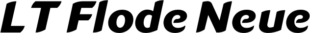 LT Flode Neue Extra Bold Italic