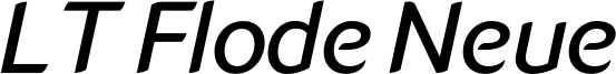 LT Flode Neue Medium Italic