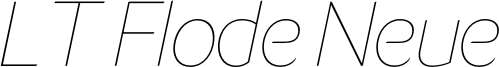 LT Flode Neue Thin Italic