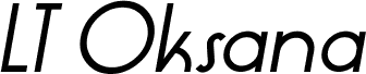 LT Oksana Bold Italic