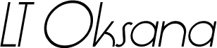 LT Oksana Light Italic