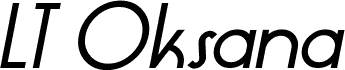 LT Oksana Medium Bold Italic