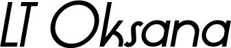 LT Oksana Medium Italic