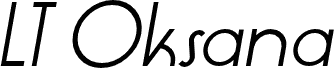 LT Oksana Regular Italic