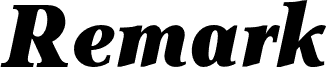 LT Remark Black Italic