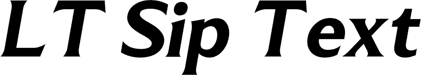 Local Sip Font LT Sip Text Black Italic font | Fonts2u.com