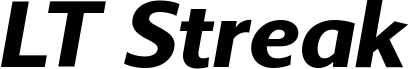 LT Streak Bold Italic
