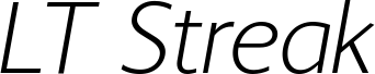 LT Streak Light Italic