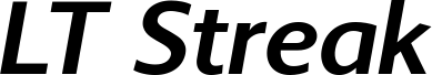 LT Streak Semibold Italic