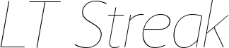 LT Streak Thin Italic