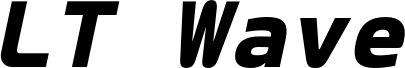 LT Wave Mono Black Italic