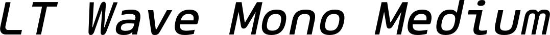 LT Wave Mono Medium Italic