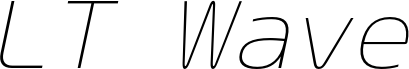LT Wave Mono Thin Italic