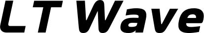 LT Wave Text Black Italic