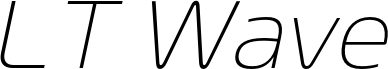 LT Wave Text Thin Italic
