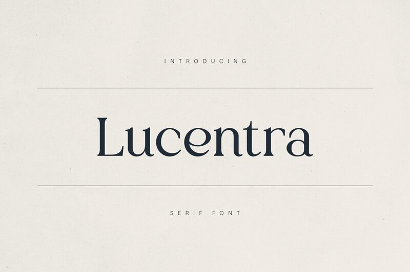 Lucentra 字体