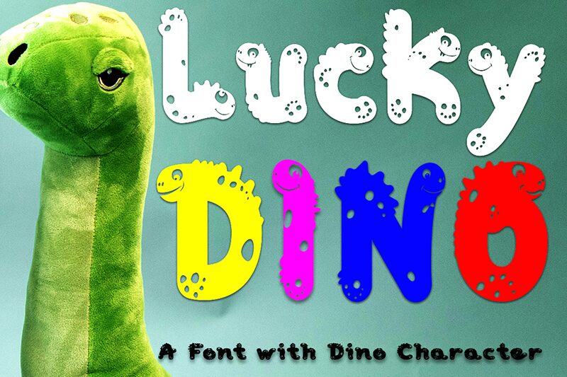 Lucky Dino Schriftart