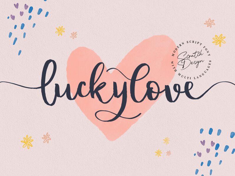 Luckylove Schriftart