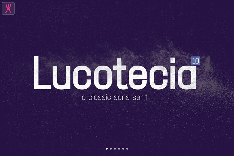Lucotecia Schriftart