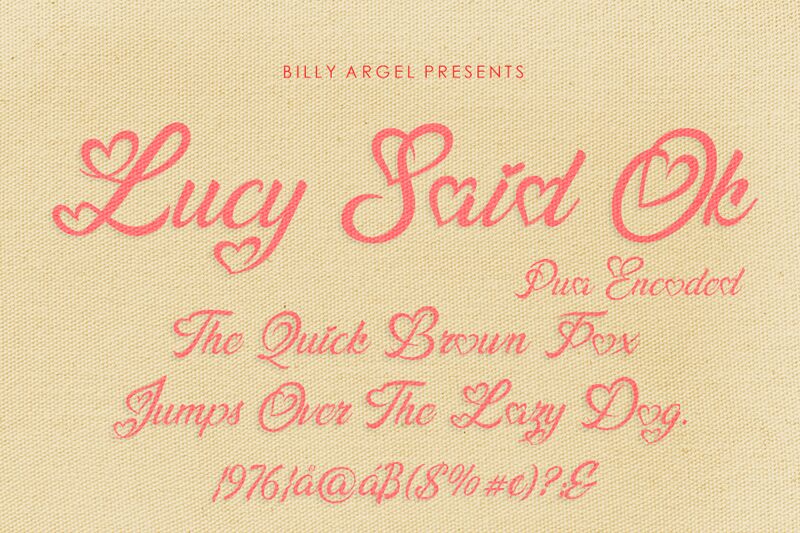 Lucy Said Ok Czcionka
