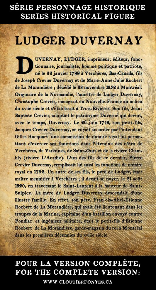 Ludger Duvernay Czcionka
