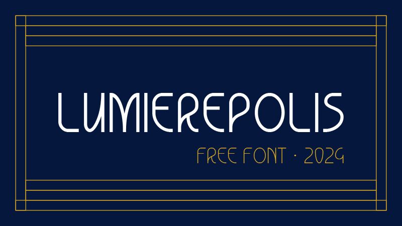Lumierepolis Schriftart