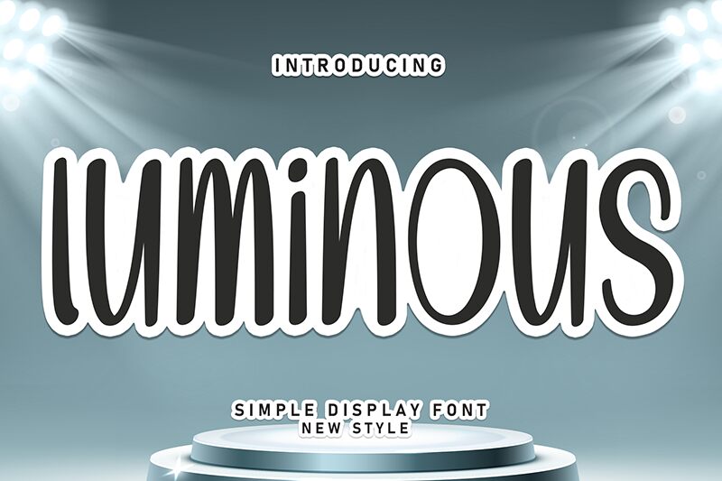 Luminous Schriftart