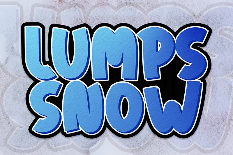 Lumps Snow Schriftart